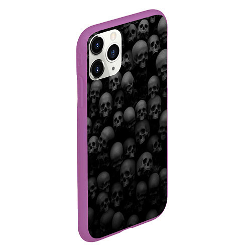 Чехол iPhone 11 Pro матовый Общее захоронение / 3D-Фиолетовый – фото 2