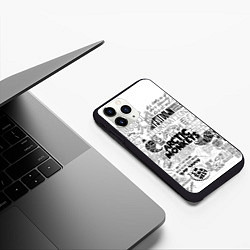 Чехол iPhone 11 Pro матовый Arctic Monkeys, цвет: 3D-черный — фото 2
