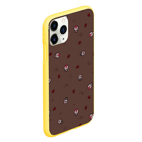 Чехол iPhone 11 Pro матовый The Binding of Isaac / 3D-Желтый – фото 2