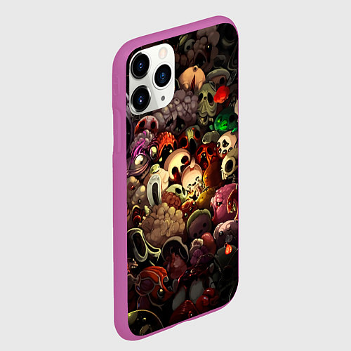 Чехол iPhone 11 Pro матовый Кошмар Исаака / 3D-Фиолетовый – фото 2