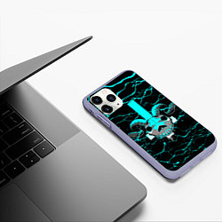 Чехол iPhone 11 Pro матовый Жертвоприношение Исаака, цвет: 3D-светло-сиреневый — фото 2