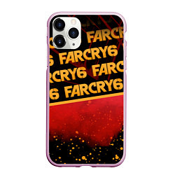 Чехол iPhone 11 Pro матовый Far Cry 6, цвет: 3D-розовый