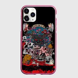Чехол iPhone 11 Pro матовый Кто я, цвет: 3D-малиновый