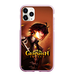 Чехол iPhone 11 Pro матовый GENSHIN IMPACT ZHONGLI