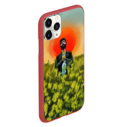 Чехол iPhone 11 Pro матовый Один в поле, цвет: 3D-красный — фото 2