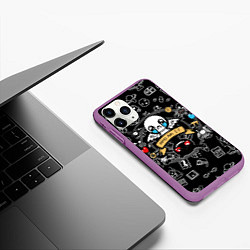 Чехол iPhone 11 Pro матовый THE BINDING OF ISAAC ЖЕРТВА, цвет: 3D-фиолетовый — фото 2