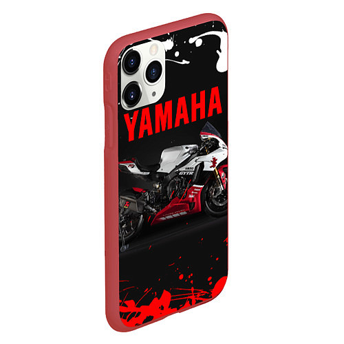 Чехол iPhone 11 Pro матовый YAMAHA 004 / 3D-Красный – фото 2