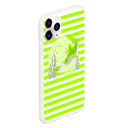 Чехол iPhone 11 Pro матовый Акула, цвет: 3D-белый — фото 2