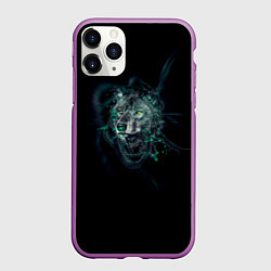 Чехол iPhone 11 Pro матовый ВоЛк во Тьме, цвет: 3D-фиолетовый