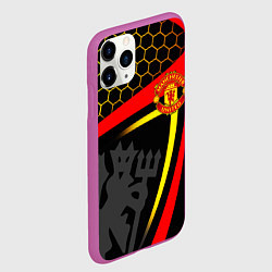 Чехол iPhone 11 Pro матовый МАНЧЕСТЕР MANCHESTER SPORT, цвет: 3D-фиолетовый — фото 2
