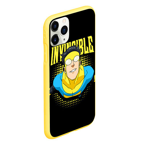 Чехол iPhone 11 Pro матовый Invincible / 3D-Желтый – фото 2