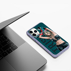 Чехол iPhone 11 Pro матовый Trish, цвет: 3D-светло-сиреневый — фото 2