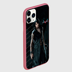 Чехол iPhone 11 Pro матовый V in DMC, цвет: 3D-малиновый — фото 2