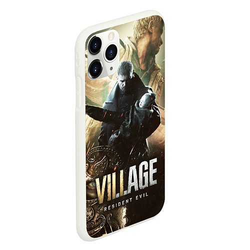 Чехол iPhone 11 Pro матовый Resident Evil Village / 3D-Белый – фото 2