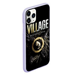 Чехол iPhone 11 Pro матовый Resident Evil: Village, цвет: 3D-светло-сиреневый — фото 2