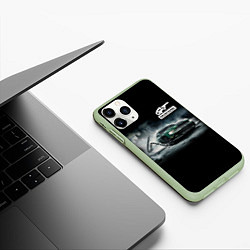 Чехол iPhone 11 Pro матовый Ford mustang, цвет: 3D-салатовый — фото 2