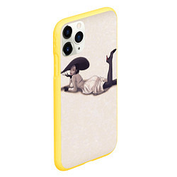 Чехол iPhone 11 Pro матовый Tall Vampire Lady RE, цвет: 3D-желтый — фото 2