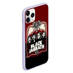 Чехол iPhone 11 Pro матовый Black Sabbath, цвет: 3D-светло-сиреневый — фото 2