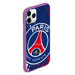 Чехол iPhone 11 Pro матовый ФК ПСЖ FC PSG PARIS SG, цвет: 3D-фиолетовый — фото 2