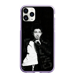 Чехол iPhone 11 Pro матовый Namjoon black, цвет: 3D-светло-сиреневый