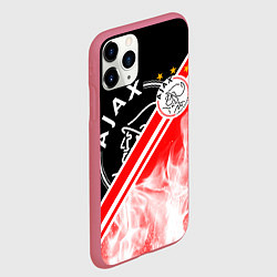 Чехол iPhone 11 Pro матовый FC AJAX AMSTERDAM ФК АЯКС, цвет: 3D-малиновый — фото 2
