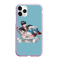 Чехол iPhone 11 Pro матовый BTS in cup