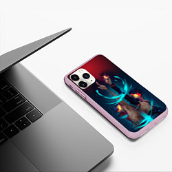 Чехол iPhone 11 Pro матовый Kamina & Simon, цвет: 3D-розовый — фото 2