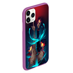 Чехол iPhone 11 Pro матовый Kamina & Simon, цвет: 3D-фиолетовый — фото 2