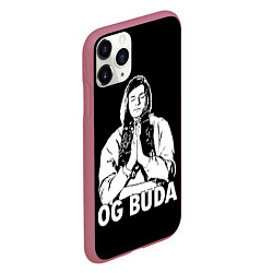 Чехол iPhone 11 Pro матовый OG Buda, цвет: 3D-малиновый — фото 2