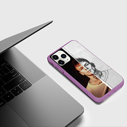 Чехол iPhone 11 Pro матовый Niletto side, цвет: 3D-фиолетовый — фото 2