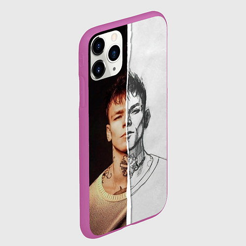 Чехол iPhone 11 Pro матовый Niletto side / 3D-Фиолетовый – фото 2