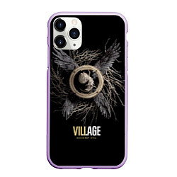 Чехол iPhone 11 Pro матовый Resident Evil Village, цвет: 3D-сиреневый