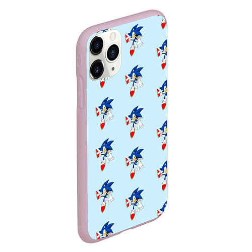 Чехол iPhone 11 Pro матовый Sonics dance / 3D-Розовый – фото 2