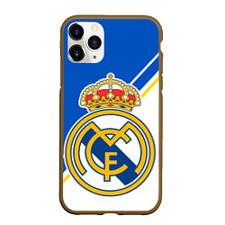 Чехол iPhone 11 Pro матовый REAL MADRID РЕАЛ МАДРИД, цвет: 3D-коричневый