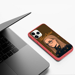 Чехол iPhone 11 Pro матовый Alice Quinn, цвет: 3D-красный — фото 2
