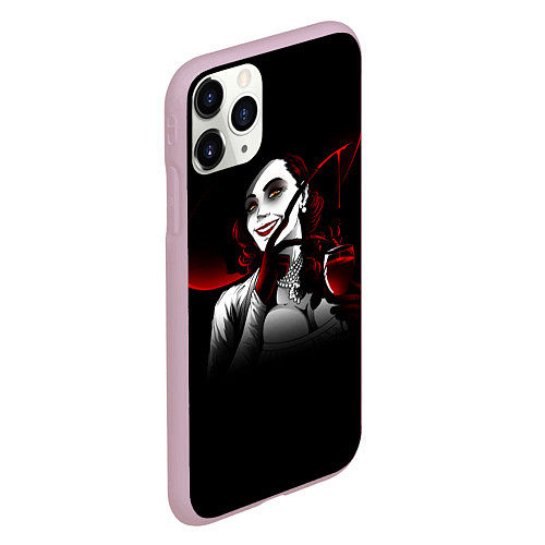 Чехол iPhone 11 Pro матовый Resident Evil Леди Вампир / 3D-Розовый – фото 2