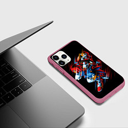 Чехол iPhone 11 Pro матовый Sonics team, цвет: 3D-малиновый — фото 2