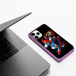 Чехол iPhone 11 Pro матовый Sonics team, цвет: 3D-фиолетовый — фото 2