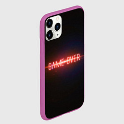 Чехол iPhone 11 Pro матовый Game Over, цвет: 3D-фиолетовый — фото 2