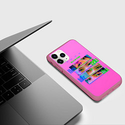 Чехол iPhone 11 Pro матовый How you like that, цвет: 3D-малиновый — фото 2