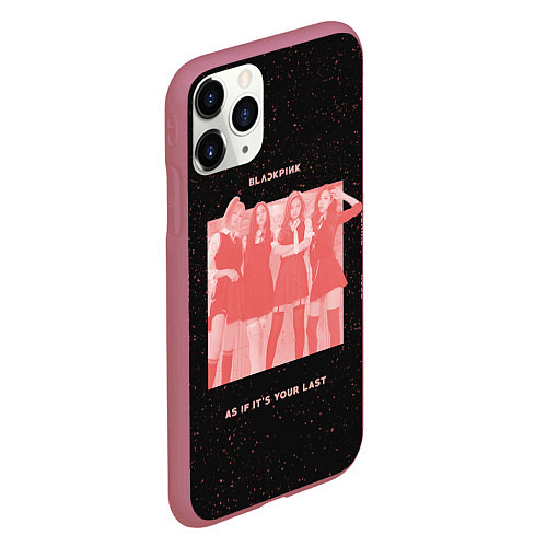 Чехол iPhone 11 Pro матовый Pink blank / 3D-Малиновый – фото 2