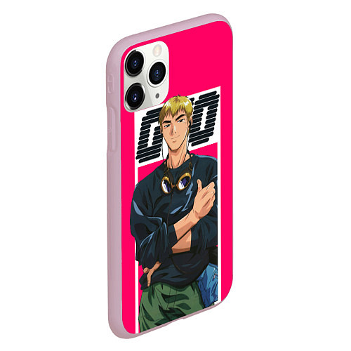 Чехол iPhone 11 Pro матовый Great Teacher Onizuka / 3D-Розовый – фото 2