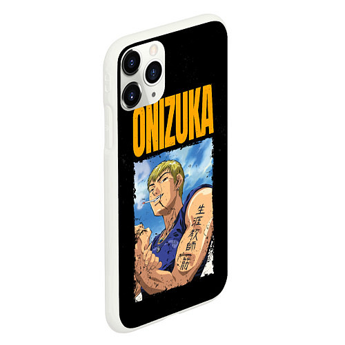 Чехол iPhone 11 Pro матовый Onizuka / 3D-Белый – фото 2
