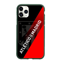 Чехол iPhone 11 Pro матовый АТЛЕТИКО МАДРИД ATLETICO, цвет: 3D-темно-зеленый