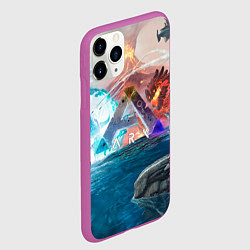 Чехол iPhone 11 Pro матовый Ark battelfield, цвет: 3D-фиолетовый — фото 2