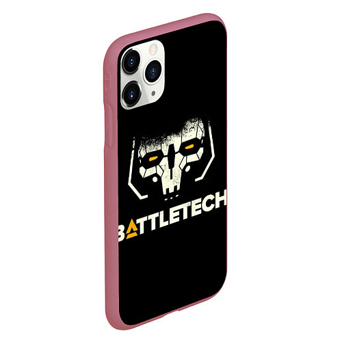 Чехол iPhone 11 Pro матовый BATTLETECH / 3D-Малиновый – фото 2
