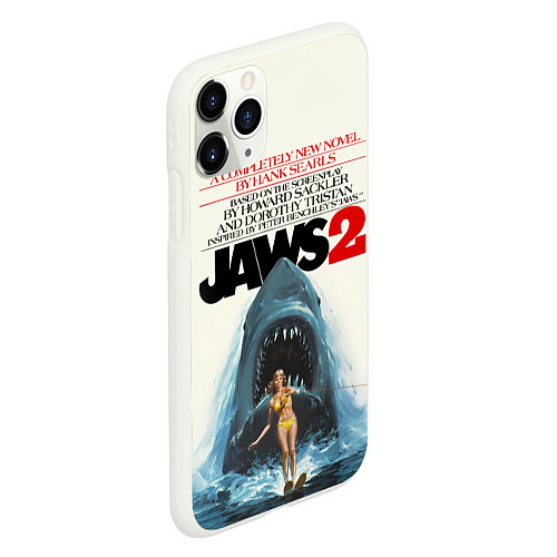 Чехол iPhone 11 Pro матовый Jaws 2 / 3D-Белый – фото 2