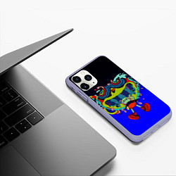 Чехол iPhone 11 Pro матовый ACID CUPHEAD, цвет: 3D-светло-сиреневый — фото 2