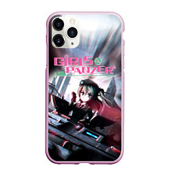 Чехол iPhone 11 Pro матовый Девушки и танки Арису Симада Z, цвет: 3D-розовый
