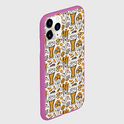 Чехол iPhone 11 Pro матовый Background Beer, цвет: 3D-фиолетовый — фото 2